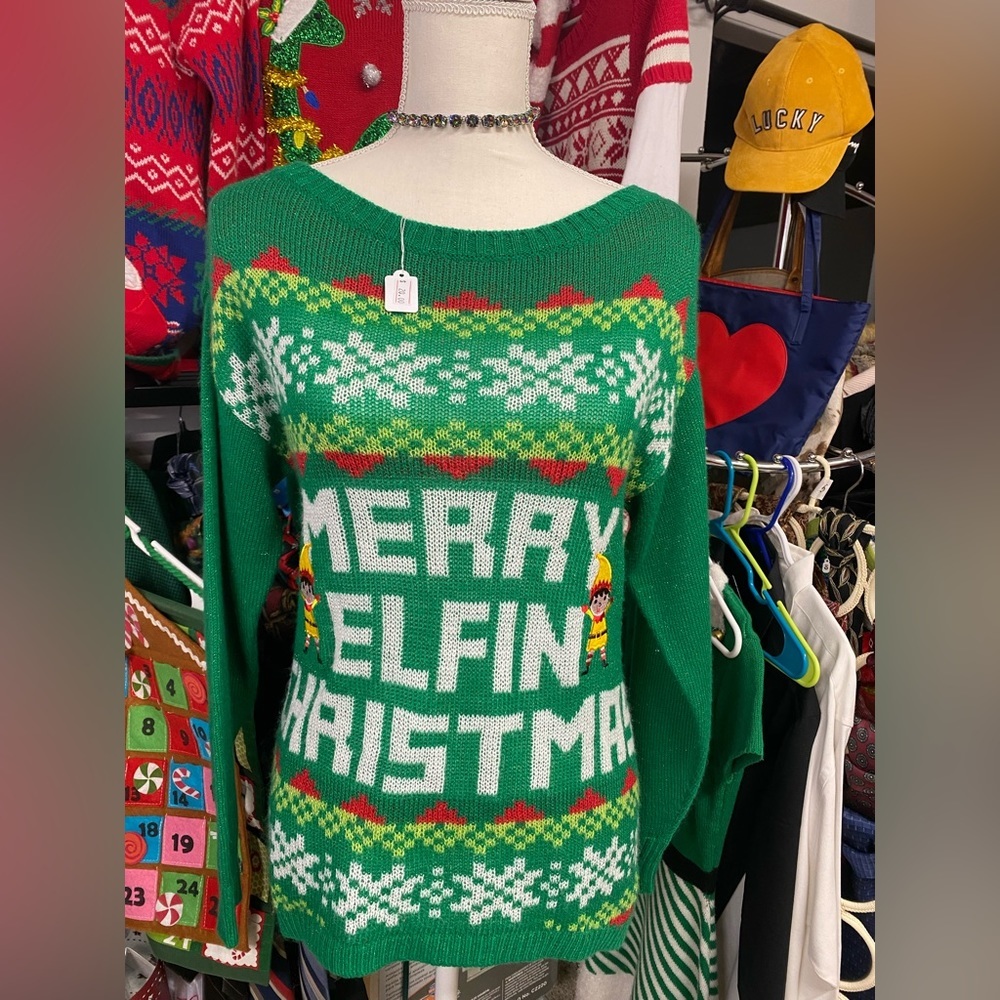 Kristal Kobe Merry Christmas Sweater